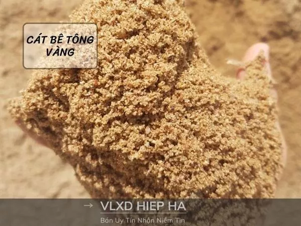 Cát bê tông vàng
