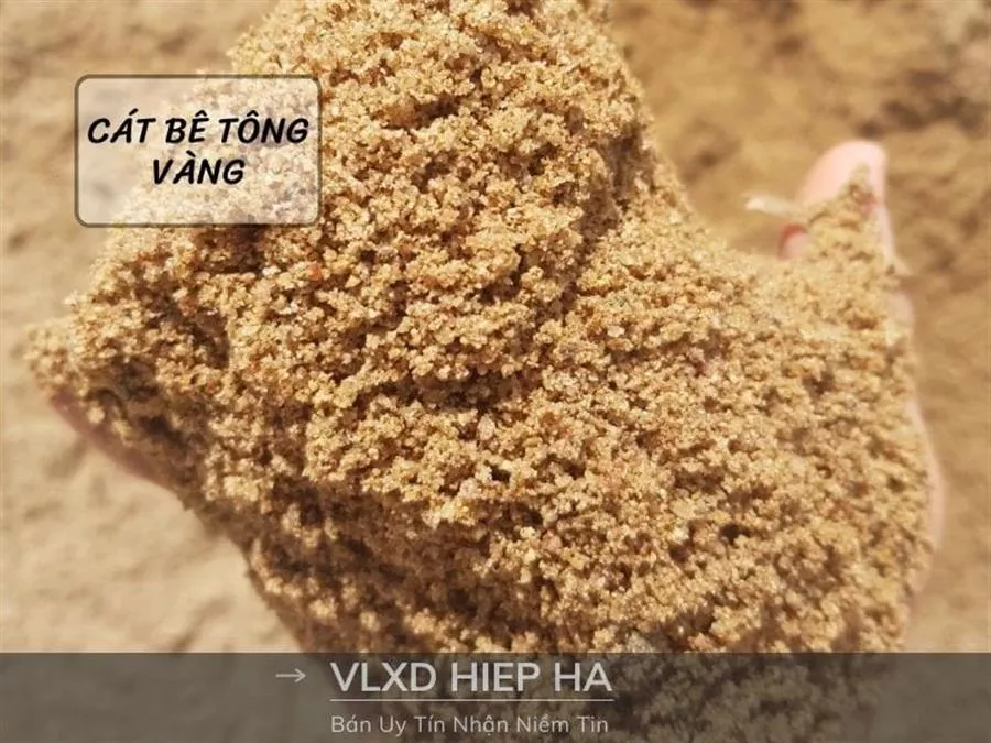 Cát bê tông vàng