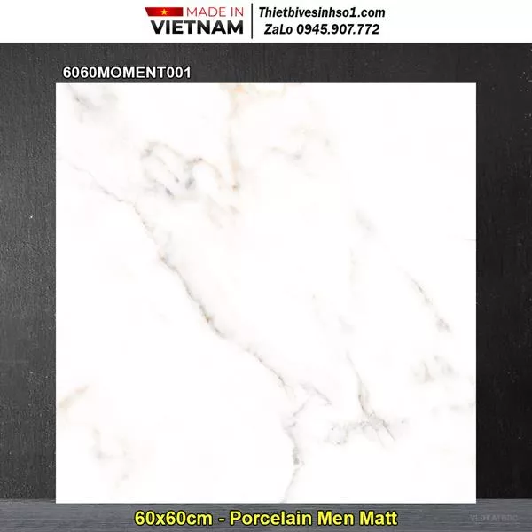Gạch porcelain Đồng Tâm 60x60 6060MOMENT001