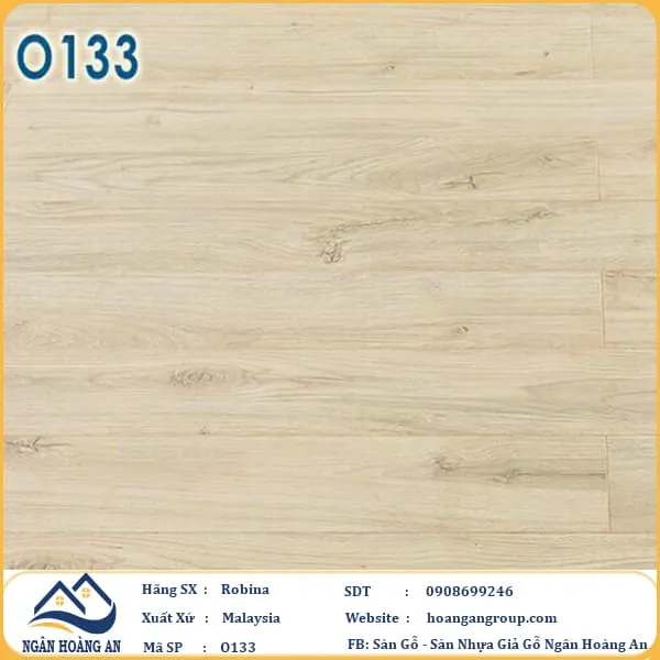 Sàn gỗ công nghiệp Robina O133 12mm bản nhỏ